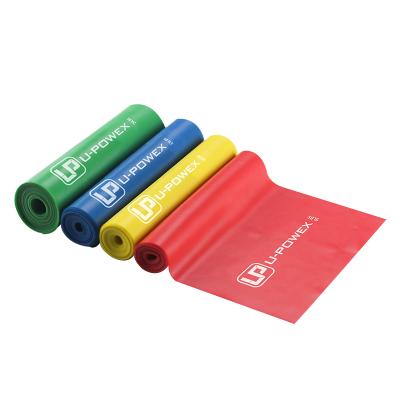 China Elastic Sports Yoga Elastic Bands Natural Latex Exercise Gym For Physiotherapy Long Stretching Resistance Fitness Bands for sale