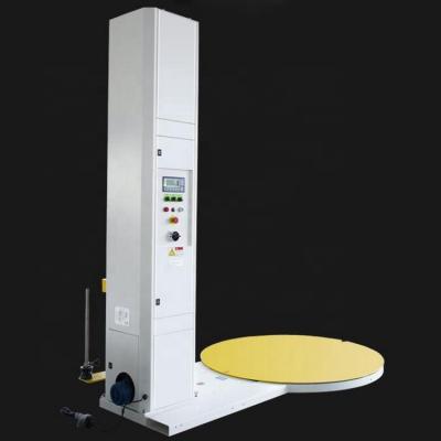 China Heavy Duty Food Turntable Pallet Semi-automatic Wrapping Machine for sale