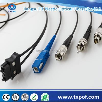 China PMMA ST, SMA, SC, FC, AMP Fiber Optic Cable Made in China for sale