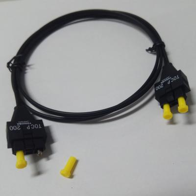 China PMMA type JIS F07 1m fiber optic cable duplex patch cord with original Toshiba TOCP200 connectors for sale