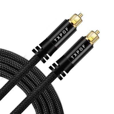 China HOME THEATER 24K Gold Plated Connector SPDIF Digital Toslink Optical Fiber Audio Cable With T Plug for sale