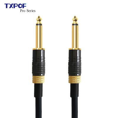 China 3M 6M 10m 6.35mm1/4inch GUITAR Male to Male Musical Instrument Cable Guitar Cable for sale