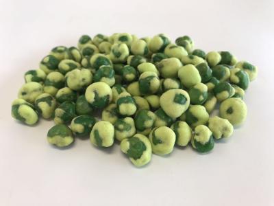 China O verde revestido Wasabi desidratou kosher Roasted do gás natural do petisco das ervilhas certificado à venda