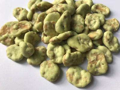 China Bocados agrícolas picantes, sabor asado seco de la haba del Wasabi de las habas en venta