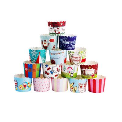 China Sustainable Large Disposable Oven-Safe Paper Baking Cup Cake Muffin Cups For Baking Cupcake for sale