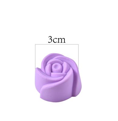 China Custom Mini Mold 3D Rose Flower Scented Soap Silicone Viable Rose Candle Mold Big Scented Cake Mold for sale