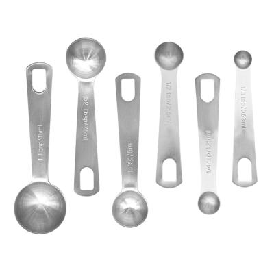 China Professional Magnetic 6/7/8/9 Pcs Food Grade 430 Stainless Steel Measuring Cups And Spoons Set for sale