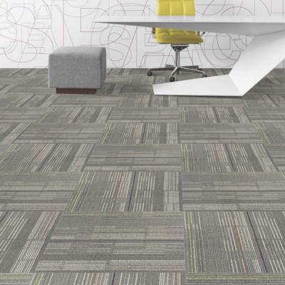 China 50cm Nylon Commercial Modular Carpet PVC Backing Loop Pile Woven Axminster Carpet for sale