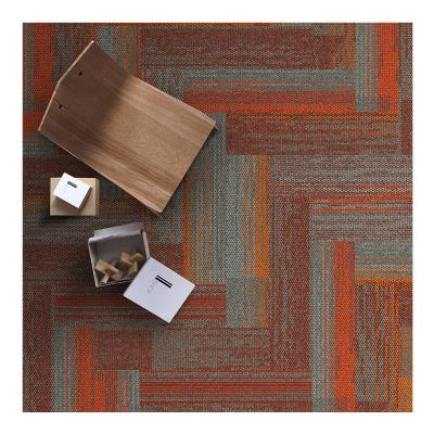 China Modern Nylon Commercial Office Carpet Tiles With PVC Backing Printed for sale