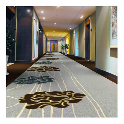 中国 4m Axminster Woven Carpet Natural Flame -抑制Wool Fiber Hotel Carpet 販売のため