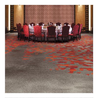 China Wall To Wall Auditorium Nylon Printed Carpet With Stain Resistant for sale