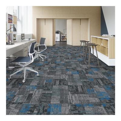 China Rubbing Design Printed Loop Pile Carpet Tiles Nylon Material For Business for sale