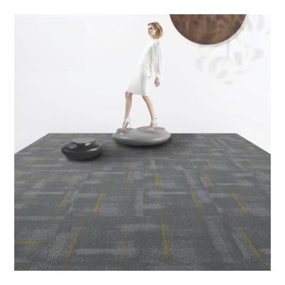 China DIY Size Grey Commercial Modular Carpet For Residential Commercial Squares Flooring Use for sale