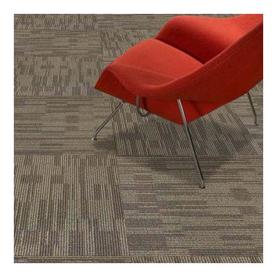 China Cost-Effective Carpet PP Carpet Tiles With Soft Non-Woven Backing 50x50 cm for sale