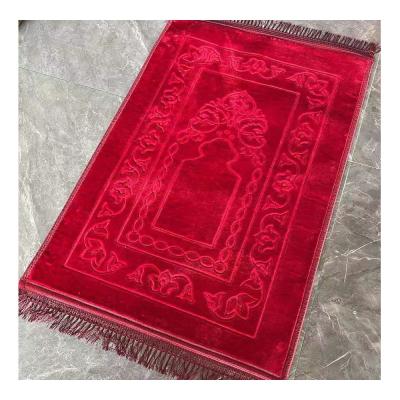 中国 10mm Mosque Prayer Rug Color Cotton Filler With非SLIP Backing 販売のため