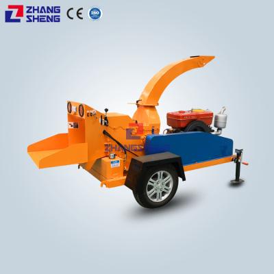 China 15hp Scrap Wood Vermer Gasoline Engine Machining Wood Chipper Forestry Log Bandit Wood Chipper Cutting Pickup Trituradora for sale