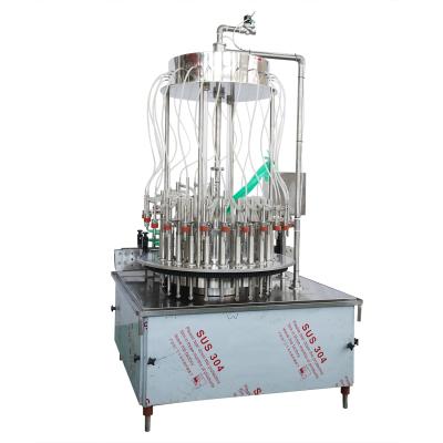 China Beverage Glass Bottle Vacuum Overflow Rotary Filling Machine For Wine for sale