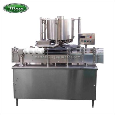 China Automatic 4 Heads Beverage Soda Beverage Beer Can Sealing Machine for sale