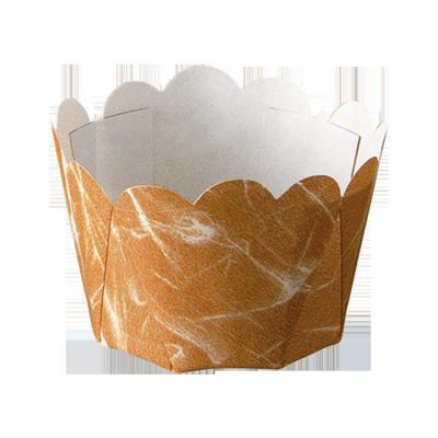 China Disposable Tulip Cup Disposable Oil Proof Cups Roll Wrappers Greaseproof Cupcake Baking Liners for sale