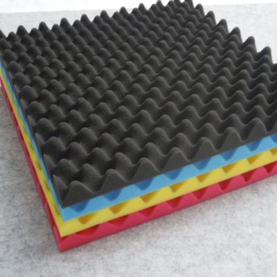 China Modern Acoustic Wave Sponge Panel 50*50*3cm Fireproofing Foam For Club KTV Hotel Music Recording for sale