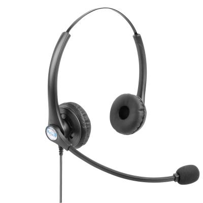 China Ear Hook Call Center Headset Stereo Noise Canceling Earphone For Business Premise for sale