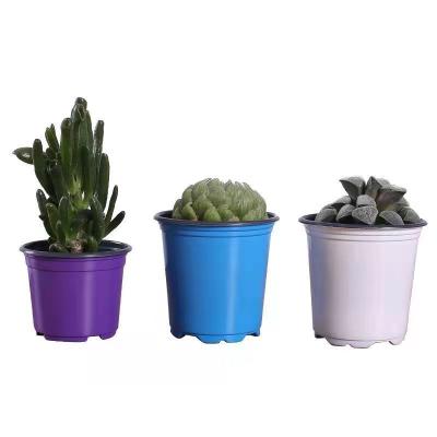 China CLASSIC 9 Color Plastic Flower Pot 12 13 14 16 17 18 19 21 cm Double Top Diameter For Outdoor Plants Flower Pot for sale