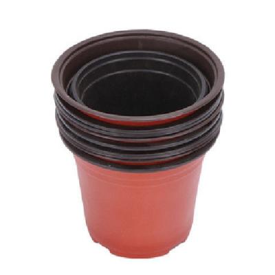 China CLASSIC Plastic Double Color Thermoforming Recycled Nursery Plant Grow Flower Pot Seedling Flower Pot for sale