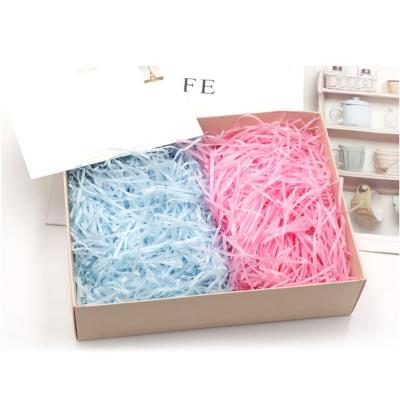 China Festival Decoration Pick 20g Packing Colorful Shredded Paper Gift Box Filler Shredded Paper Silk For Decorative Candy Box Gift Box Filler Supply for sale