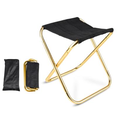 China High Quality Rustic Durable Aluminum Portable Chair Fishing Folding Stool Household Goods Outdoor Garden Chair for sale