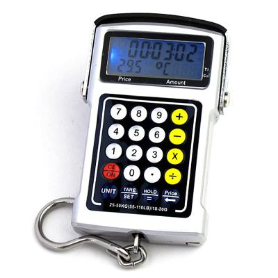 China 50kg Multifunctional Electronic Scale Home Digital Portable Hanging Scale Hook Scale Whit Tape Measure for sale