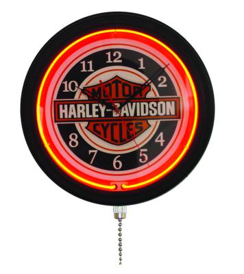 China LUMINOVA 16inch Simple Neon Lamp Wall Clock Neon Lamp for sale