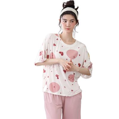 China Factory Guarantee Quality Breathable Supply Summer Comfortable Pajamas Set Fashionable Ladies Pop It Pajamas for sale