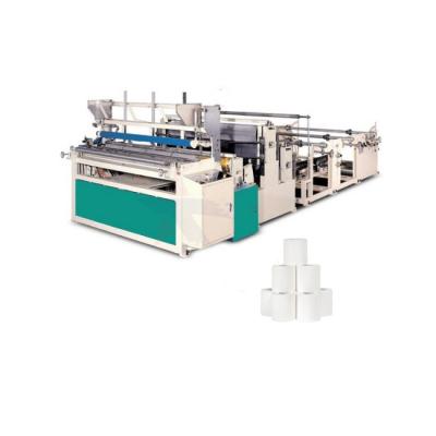 China Factory 1575 Non Stop China Mini Coreless Maxi Toilet Tissue Roll Rewinder Automatic High Speed ​​Punching Paper Machine For Sale for sale