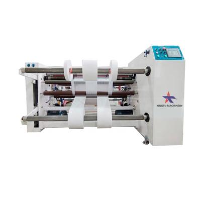 China Mini factory roll automatic stretch film bopp strip thermal nonwoven kraft paper fabric slitting rewinding machine for sale