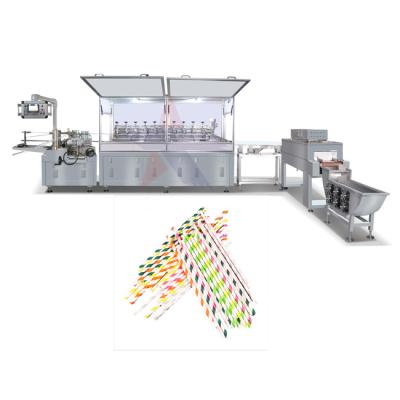 China Drink Straw Making Machine Paper Drinking Paper Straw Paper Pipette Making Machine with Kraft Paper for sale