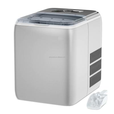 China Hotel Countertop Ice Maker 20kgs/24H with Auto-clean Function LCD Display 9pcs Ice/Portable and Compact Ice Maker 7 Minutes for sale