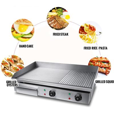 China Easily Cleaned Electric Kitchen Equiment Table Top BBQ Griddle Burger Grill for sale