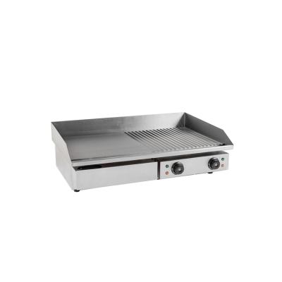 Chine Easily Cleaned Electric Table Top Stainless Steel Kitchen Equipment Hamburger Grill BBQ Griddle à vendre