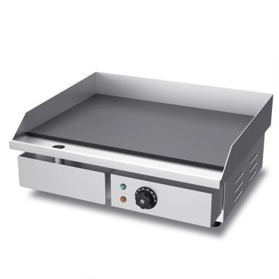 Chine Snack Bar Equipment BBQ Grill Machine Electric Flat Catering Easily Cleaned Stainless Steel Commercial Griddle à vendre