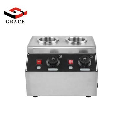 China Customized commercial electric double board stainless steel ketchup bottle chocolate cream warmer sauce insulation machine for sale