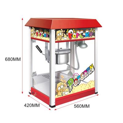 China Full Automatic Non-Stick Thermal Pan High Capacity Roof Popcorn Machine Bulb Heat Preservation Hot Selling Type for sale