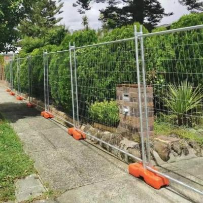 China Easily Assembled Australian 2.1*2.4m Panel Construction Fence Sliver Powder Painted Temporary Fence for sale