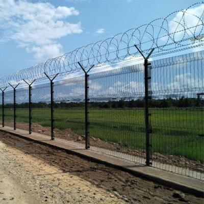 China Amusement Park Mesh Fence Pvc Coated Airport Hot Galvanized Welding Anti-Climb Barrier Easily Assembled for sale