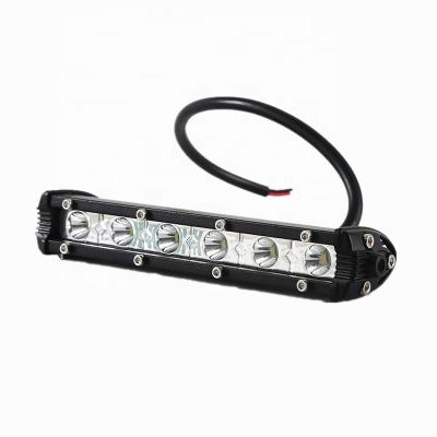 China Flood 18W LED Spot Light Bar Spot Flood 18W LED Slim Single Row Light Bar Offroad Offroad ATV SUV for sale