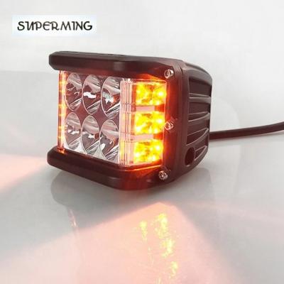 China 12v LED Spot Flash Warning Strobe Light Blue Red Amber For 100*75*80mm Optional for sale