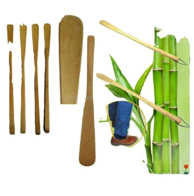 China Bamboo factory direct sales, custom bamboo shoe horn, long handle shoe pusher for sale for sale