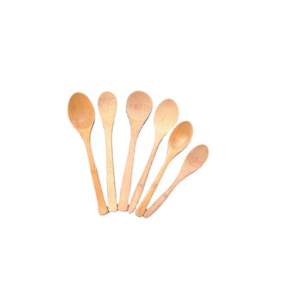 China Food Grade Bulk Sustainable Eco-Friendly Bamboo Spoons Portable Bamboo Spoon Customized Logo For Sale for sale