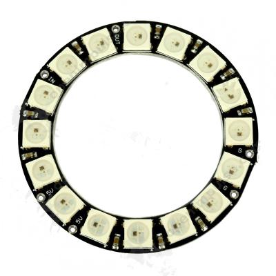 China OEM/ODM Available Led Pixel Ring 16LEDs WS2812 RGB Led Strip Led Ring Lights WS2812B Diameter 11cm for sale