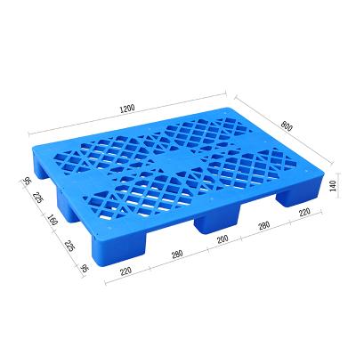 China Single Faced Nine Feet 1200*800 Perforated Plastic Pallet Capable Of Stackable Solid Top Rack for sale