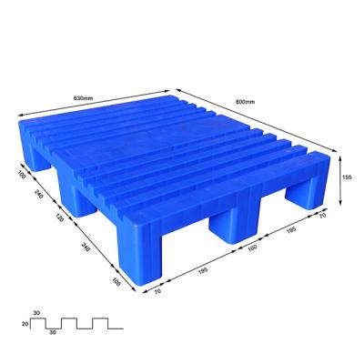 China Virgin HDPE Single Faced Heavy Duty Printing Plastic Pallet For Printing for sale